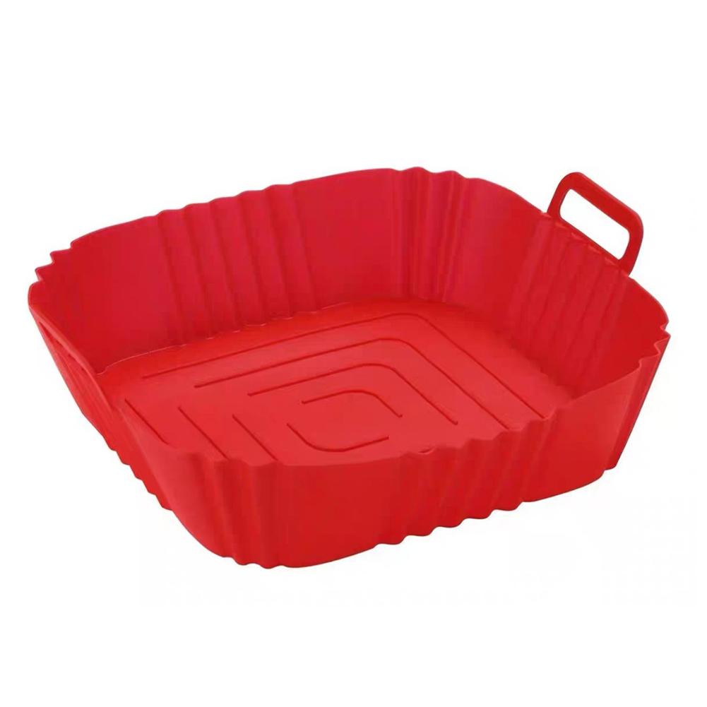 Air Fryer Silicone Baking Tray Baking Tray Reusable Air Fryer Liner Kitchen Accessories Silicone Baking Tray