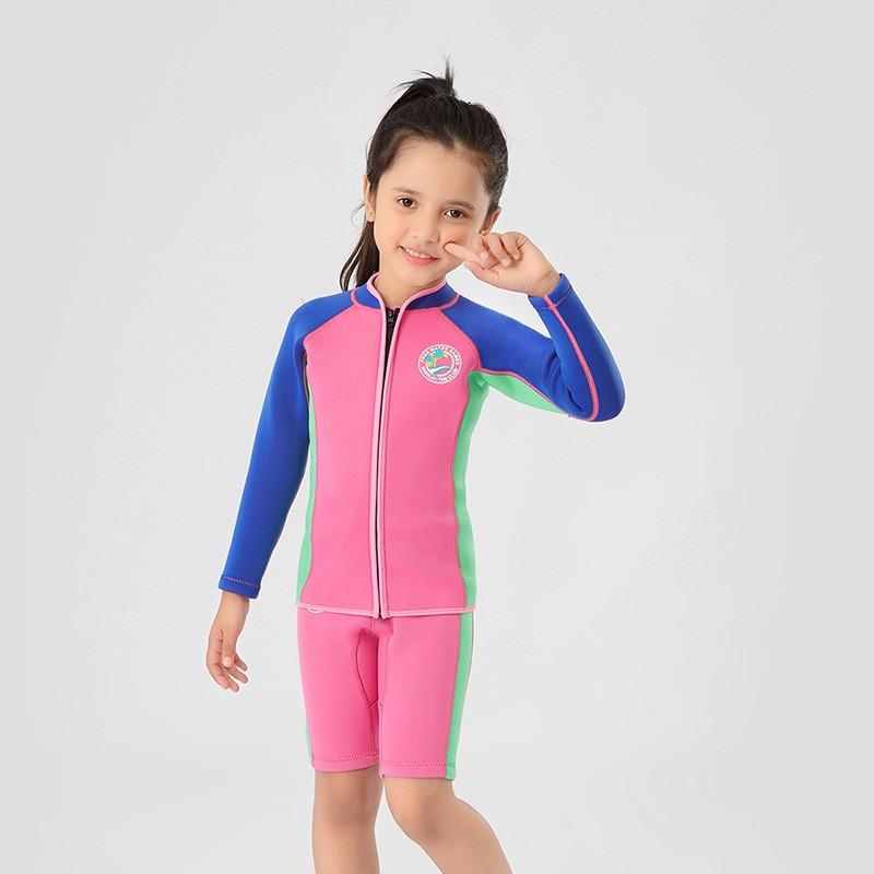 Kids 2mm Neoprene Full Body Wetsuit Swimming Surfing Diving Warm Winter Water Sports Gear