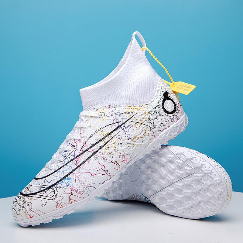 One shoe high-top mandarin duck with football shoes men's tf broken nails short nails ag long nails student sports training shoes