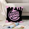 Fashion Print B-Burger K-King Pillow Case Office Cushions Suitable For Sofa Car Bedroom Decorative Cushion Cover
