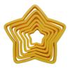 6pcs/ Set Christmas Tree Cookie Cutter Mold Xmas Plastic DIY 3D New Year Biscuits Gingerbread Maker Stamp Baking  Accessories