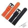 Waterproof Rubber Watch Band for Men & Women - 24mm Outdoor Sports Strap
