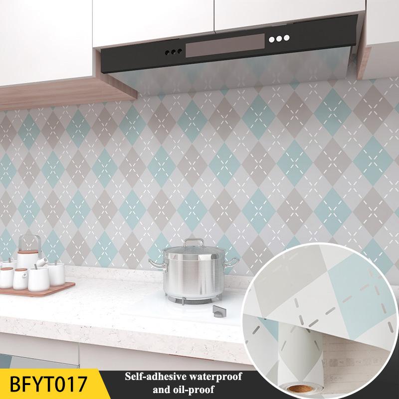 Naklejki Ścienne Kuchenne Odporne na Olej i Wodoodporne PCV Folia Aluminiowa Blat Kuchenki Szafka Samoprzylepna Tapeta do Dekoracji Domu