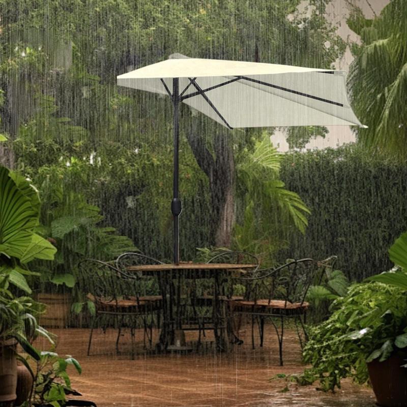 Umbrella UV Blocking Waterproof Sunscreen Umbrella Replacement Canopy 9Ft Patio Parasol Rainproof For Backpacking Hiking Outdoor