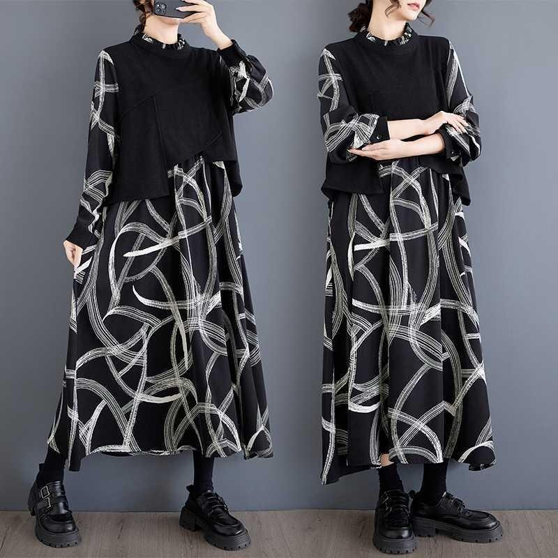 

Новые свободные платья из двух частей с чувством моды и индивидуальностью One Size