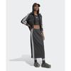 adidas Gestreifter Slim Fit Mode Bequemer Gestrickter Maxi Rock Damen Röcke Schwarz IY7279