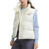 FILA Original Warm Hooded Versatile Vest Down Jacket Women outerwear Pear-Blossom-White F51W449901FIV