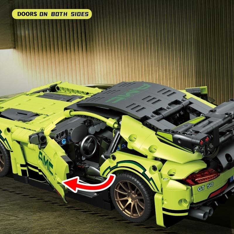 Creative Technical Sports Car Building Blocks Set MOC Assembly Bricks Desktop Collection Ornament Festival Gift Adults Children