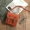 Johnature Women's Literary Genuine Leather Small Bag Vintage Solid Color Messenger Bag Natural Cowhide Shoulder & Crossbody Bags