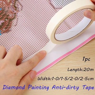 20m Writable DIY  Cross Stitch Craft Anti-dirty Tape Diamond Painting Tools Adhesive  Masking Tape
