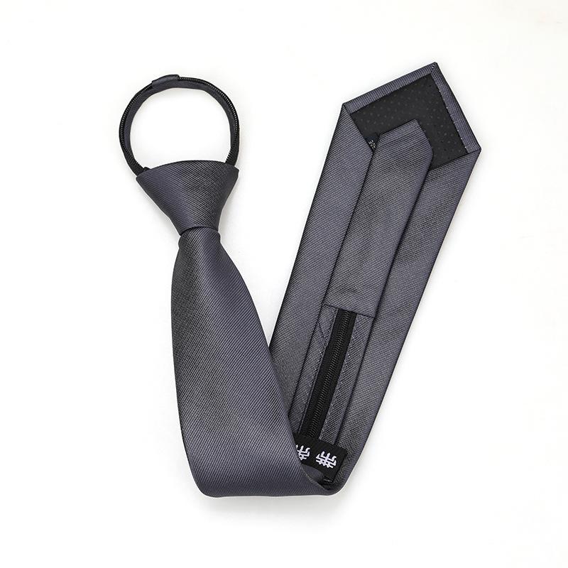 Black Zipper-Free Lazy Blue Men And Women Business Dress Interview To Work Groom Wedding Korean Version Narrow Tie