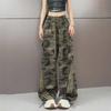 Women's Striped Camouflage Overalls - Casual, Slim, Wide-Leg Pants for Spring & Autumn 2024 Trend