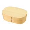 Bentwood Lunch Single Natural 750cc Box, Square, Layer, Finish,