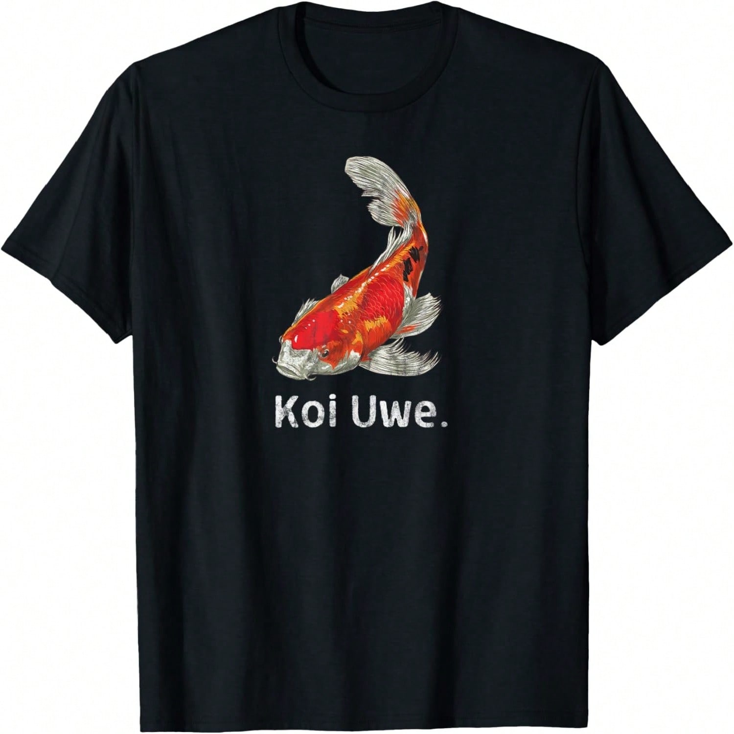 Koi Art Fish Pond Red Flower Koi T-Shirt S разноцветный