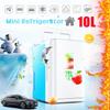 10L Mini Electric Car Refrigerator Dormitory Small Refrigerator Multi-Purpose Refrigerator Car Home Dual-Use Fridge