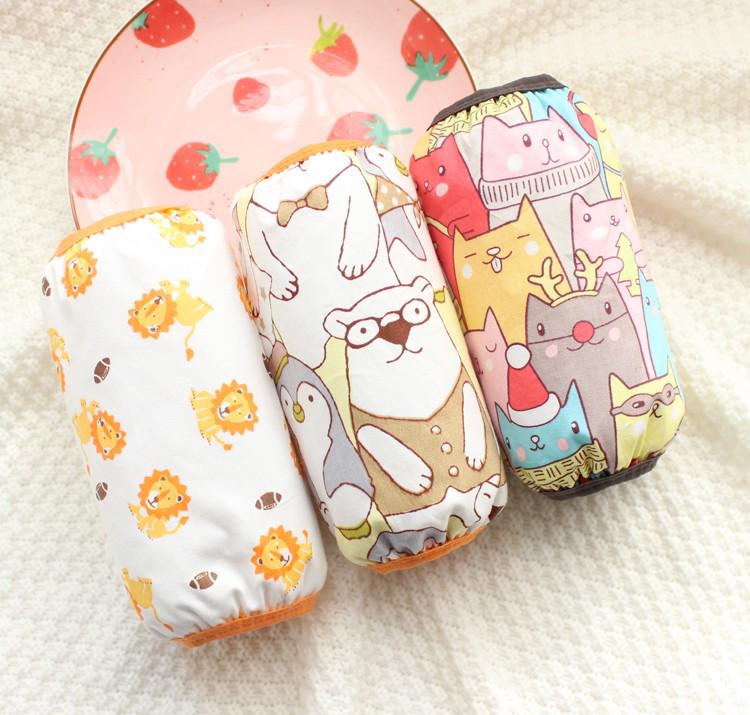 3 Pairs Baby Cotton Arm Sleeves - Stain-Resistant & Waterproof Cartoon Design for Autumn/Winter