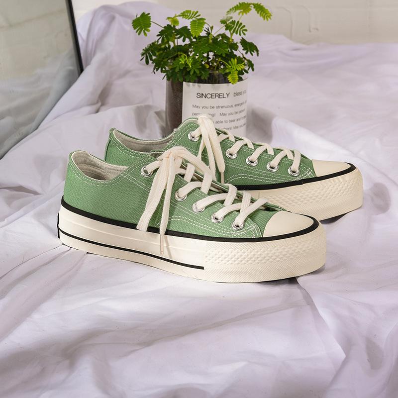 Platform canvas shoes female student Harajuku versatile board shoes 5615