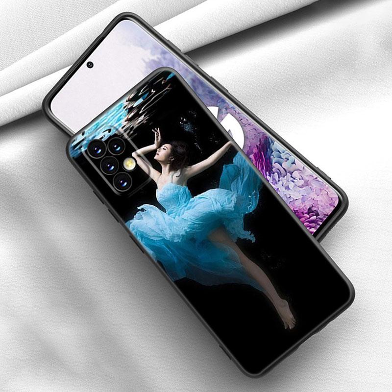 Ballet Dancer Phone Case For Samsung Galaxy A21 A30 A50 A52 S A13 A22 A32 A33 A53 A73 5G A11 A12 A31 A51 A70 A71 A72 Black Cover