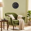 Scandic wall clock 30cm black silent for the living room
