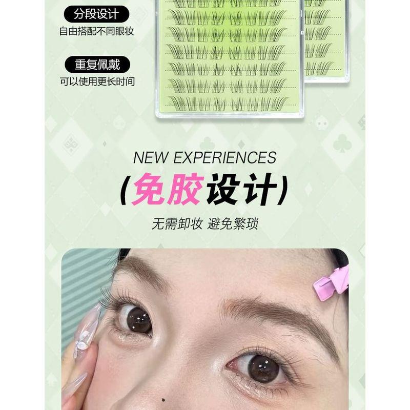 LuxeFlutter - Natural Glue-free Multipack False Eyelashes Cluster