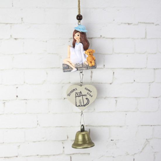 Wind Chimes Attractive Pleasant Voice Decorative Bird House Cage Wind-bell Home Pendant Ornament for Balcony
