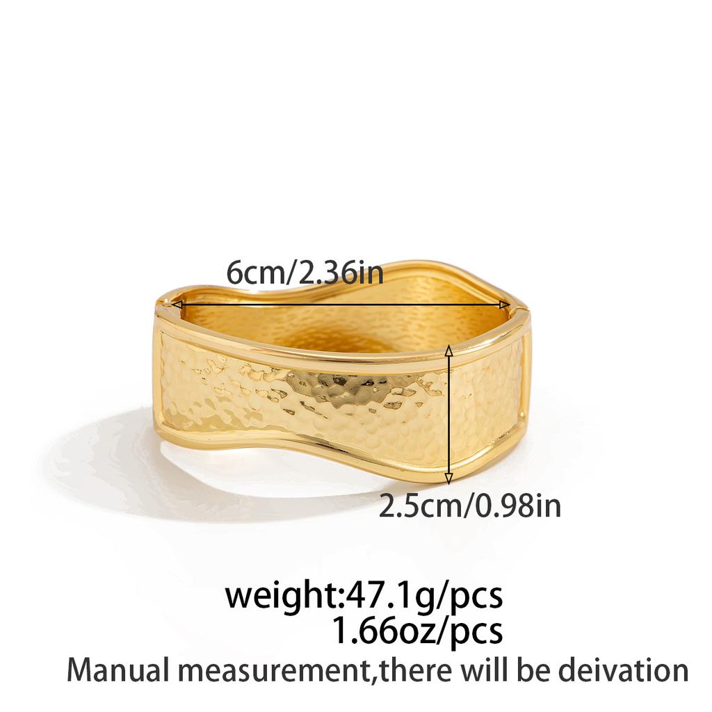 DIEZI 3 Style Exaggerated Wide Cuff Bangles Fashion Hip Hop Gold Silver Color Geometric Metal Bangles For Women Bracelet Men