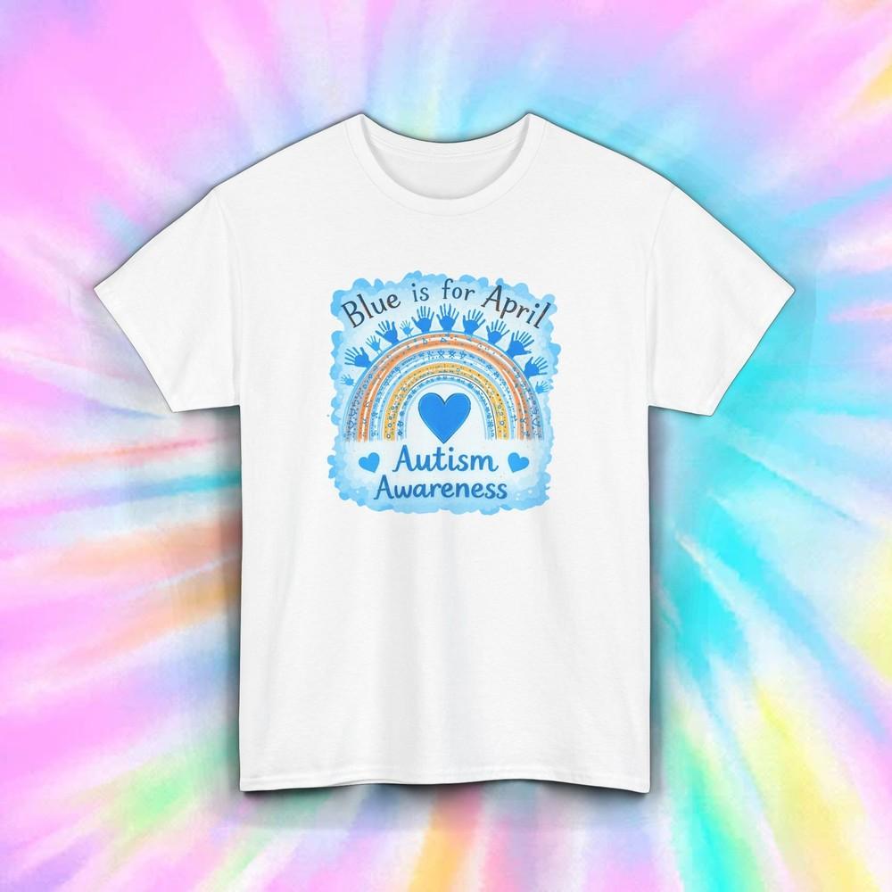 

Autism Awareness Shirt Blue April Rainbow Support Tee S-5XL S