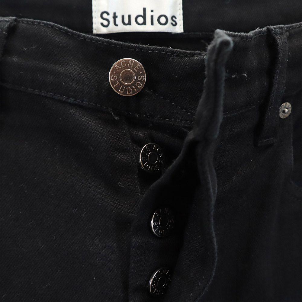 ACNE STUDIOS Long pants W31 black Button fly stretch Men's Used