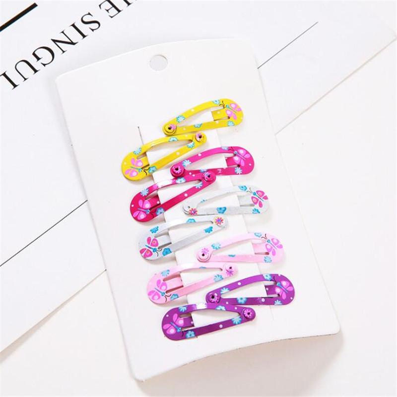 1 Set Niedlicher Druck Mini Baby Mädchen Kinder Haarspangen Haarklammern Barrettes Accessoires Für Kinder Haar Haargriff Haarnadel Kopfschmuck