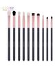 Docolor 10pcs Eyeshaow Make Up Brushes Set Rose Gold Eye Shadow Blending Make Up Brushes Soft Synthetic Hair For Women Beauty