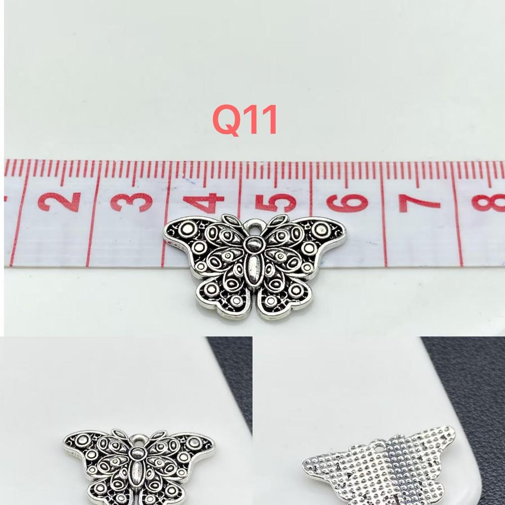 Retro Silver Butterfly & Star Bowknot Flower Alloy Jewelry Nail Gold Metal Accessories