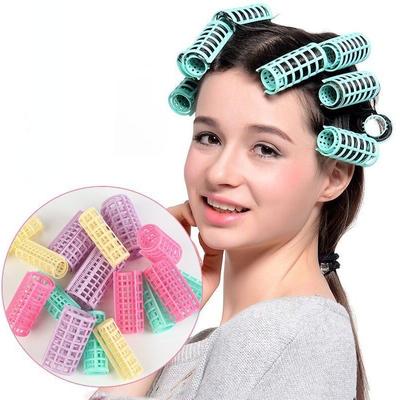 Lot de 6 à 14 bigoudis sans chaleur avec pinces à grande poignée, outil de coiffure pour femmes, couleur aléatoire