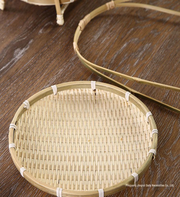 Handmade Bamboo Multi-Layer Storage and Serving Basket