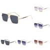Fashion Stylish Metal Large Frame Sunglasses Square Outdoor Protection Sun