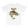 T-shirt Pêche Aventure Plein Air Manches Courtes Homme Walleye Diamond Angler Unisexe