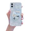 ins wind glue butterfly love mirror is suitable for Apple 11/13 mobile phone case iphone12 transparent fine hole fashion