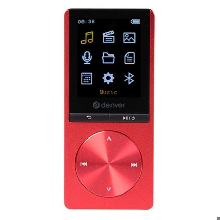 Lecteur MP4 - DENVER ELECTRONICS - MP-1820R - 4 Go - Bluetooth - Écran 1,77"