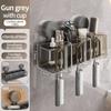 No Need To Drill Suction Cup Bathroom Toothbrush Holder With Cups, Toothbrush Sorage Rack, Mouthwash Cup, Brushing Cup