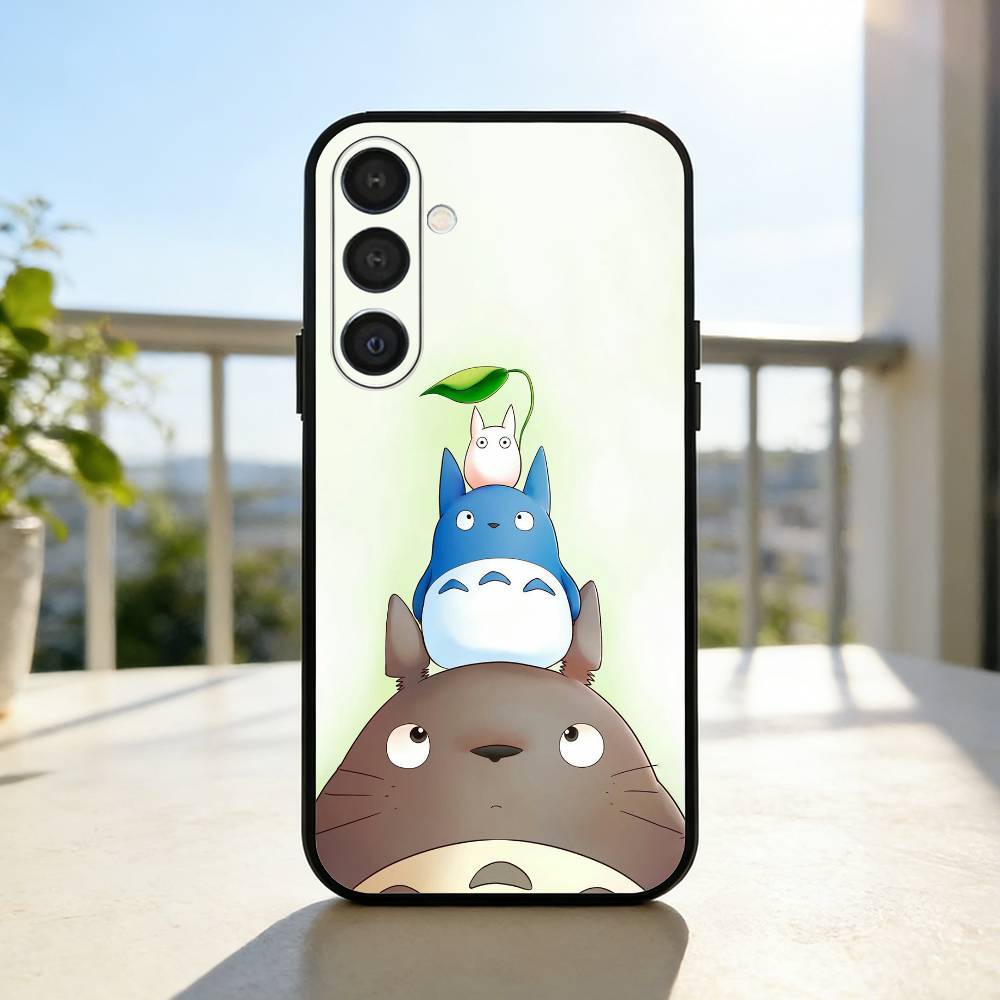 Roztomilý Můj soused Totoro Pouzdro na telefon Pro Samsung A73,A21s,A22,A31,A32,A52,A53,A71,A80,Měkký černý kryt