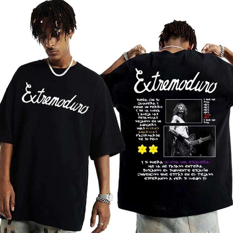 Rock Band Extremoduro Tour 2025 Merch T-shirts Men Fashion Retro Short Sleeve T-shirt Hip Hop Punk Style Oversized T Shirt S