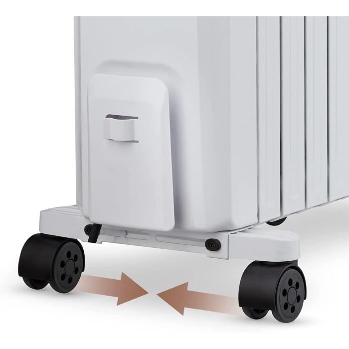 Radiateur numérique - GRUNKEL - 8 éléments - 2000W - Programmable - Thermostat électronique