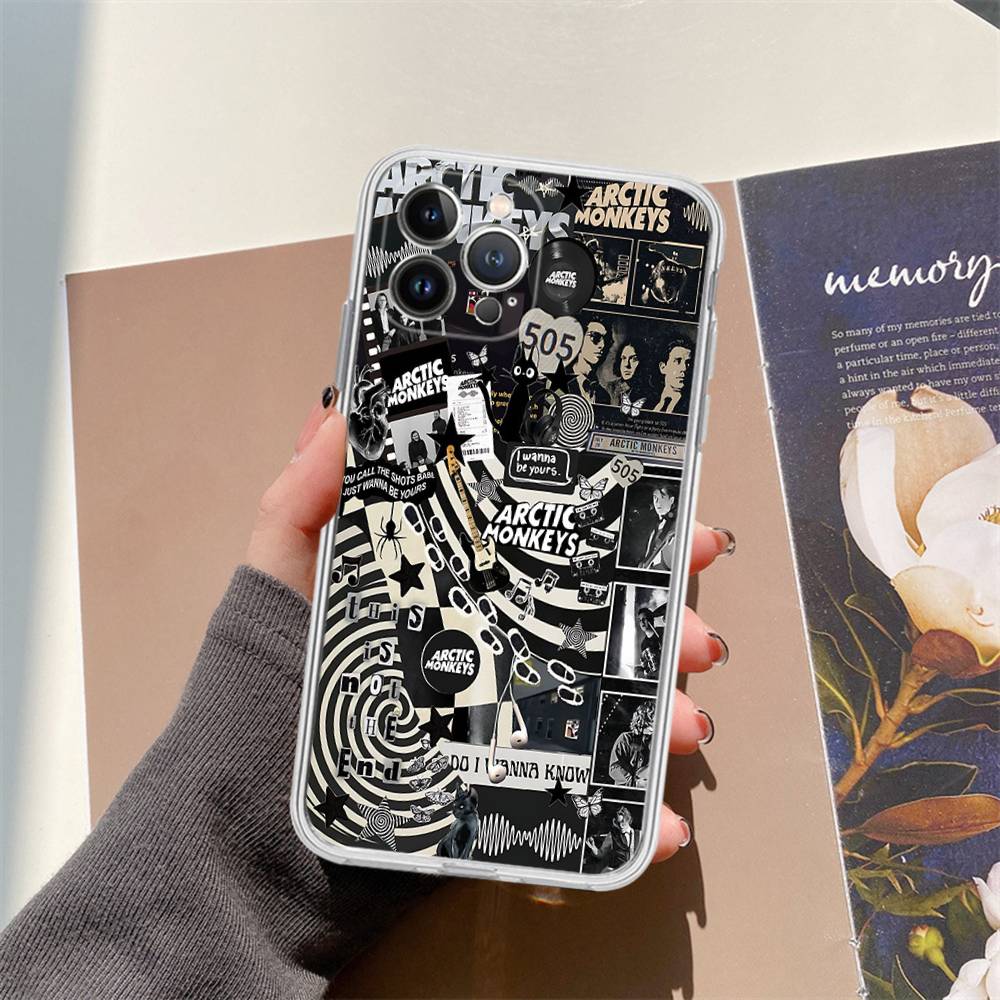 

Чехол для телефона Rock A-Arctic Band M-Monkeys Music для IPhone 17 16 15 Plus 14 13 Mini 12 11 Pro Max Мягкий чехол iPhone 12