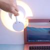 LED Wireless Spotlight Battery Operated Cat-Eye Bulb Wall Lamp Motion Sensor 360° Rotation Picture Light Artwork Lighting