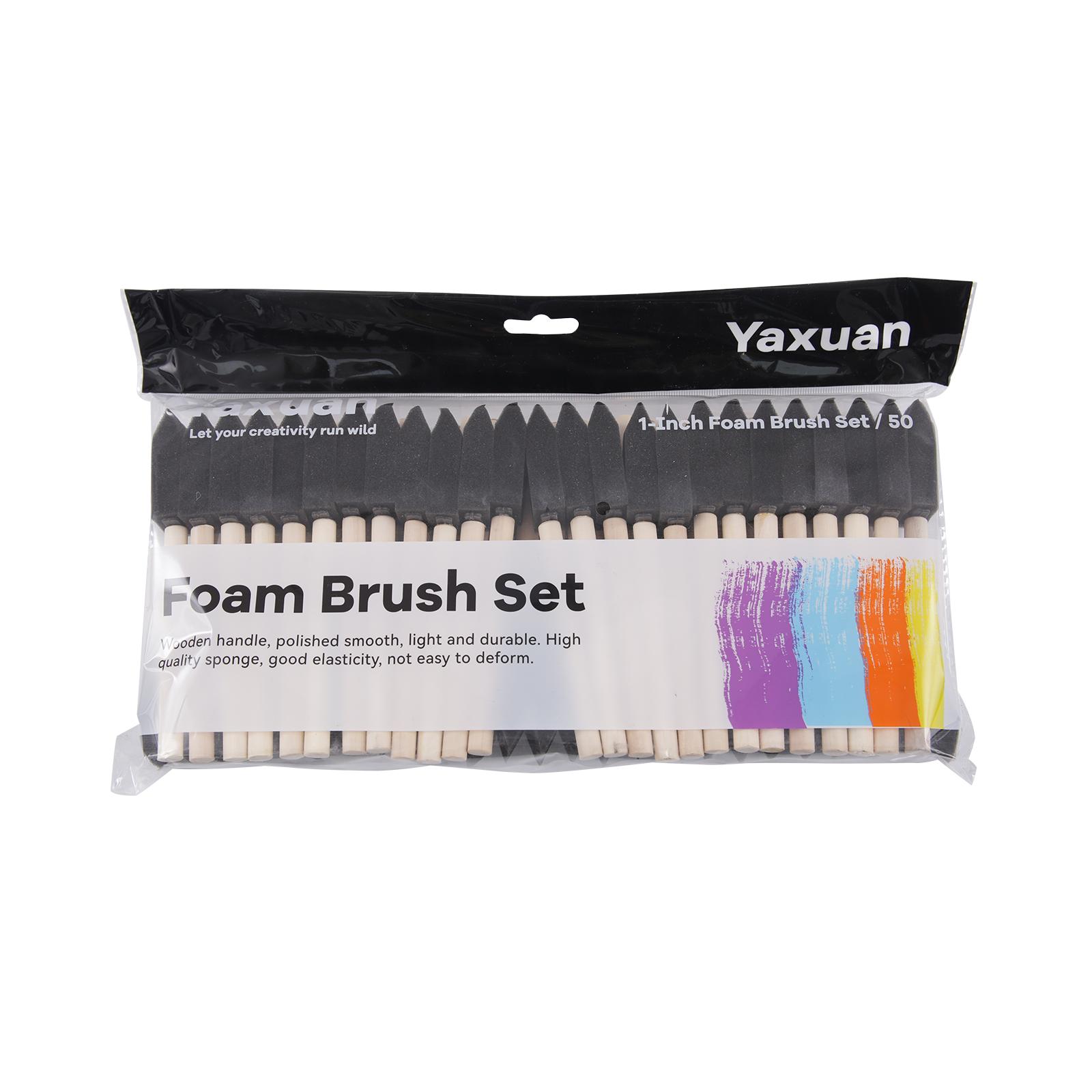 Black Color Sponge Hair Coloring Dyeing Brush Crafting Brushes Sponge Paint Brush for Kids Painting чёрный