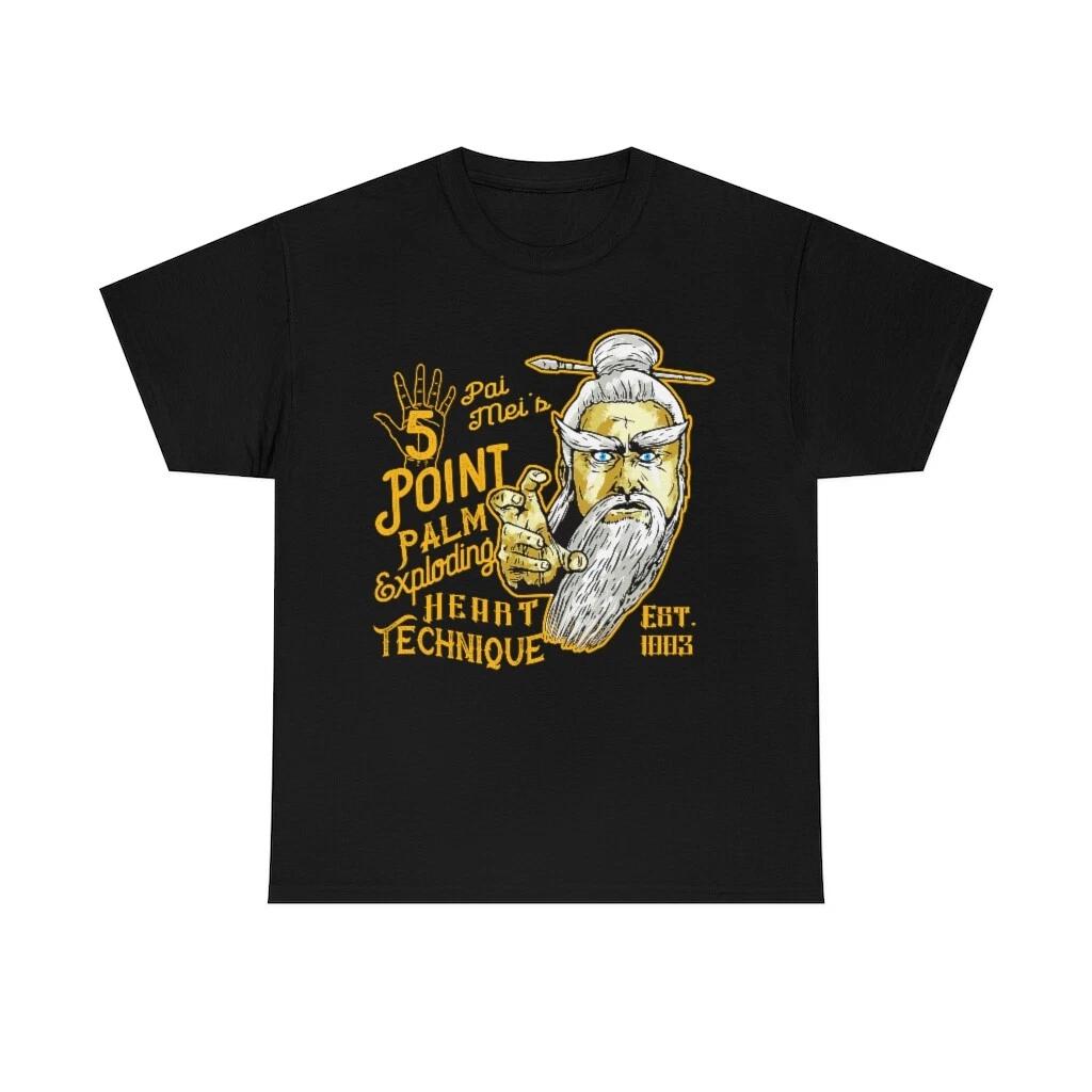Pai Mei 5 Point Palm Exploding Heart technique T-Shirt 5000 4XL