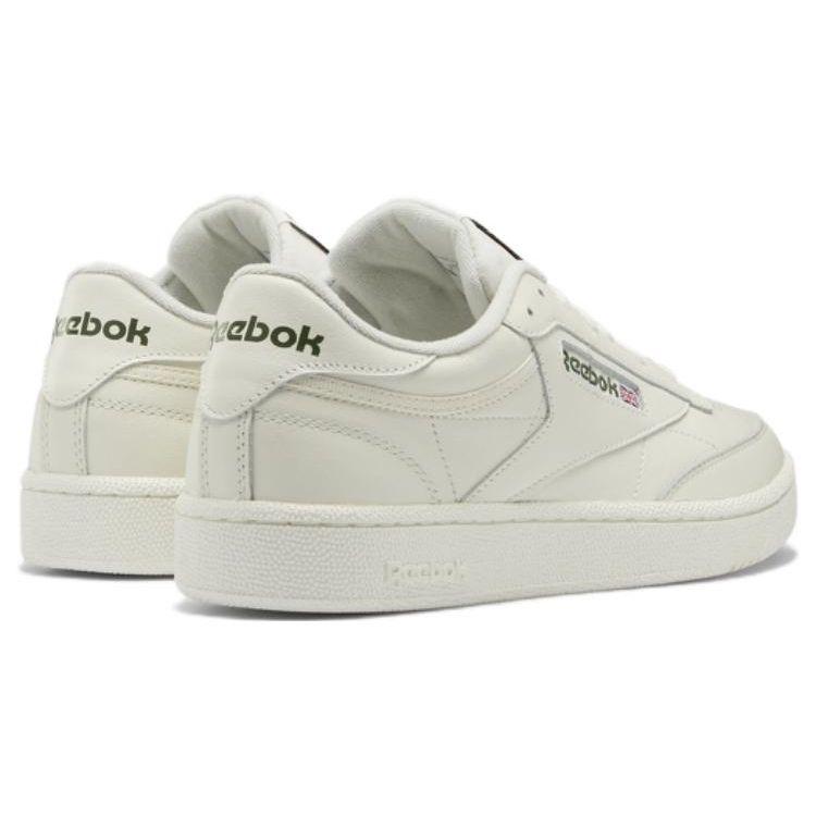 Reebok Club C 85 Comfort Versatile Wear-Resistant Lightweight Low-Top Skate Shoes, Men's White 100024894