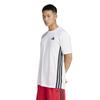 Adidas Feelready Short Sleeve Train Essentials KVZ50 Men's 3-Stripes T-Shirt, White, Training, (JD0171)