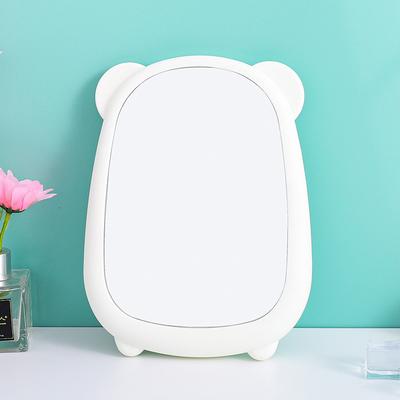 Desktop Makeup Mirror Multi-Functional Cosmetic Mirror Cartoon Bear Ear Hangable Home Bedroom Small Mirror Makeup Tools