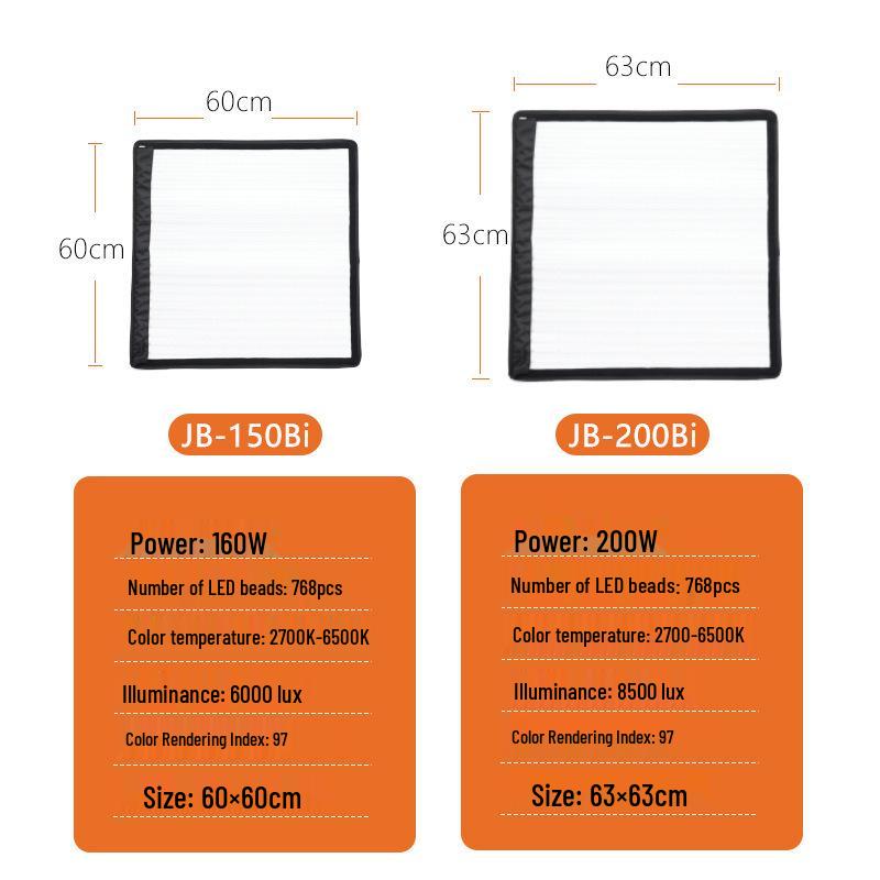 8 Yingbang 200W Ceiling Soft Light for Live Broadcast and Beauty Spotlight