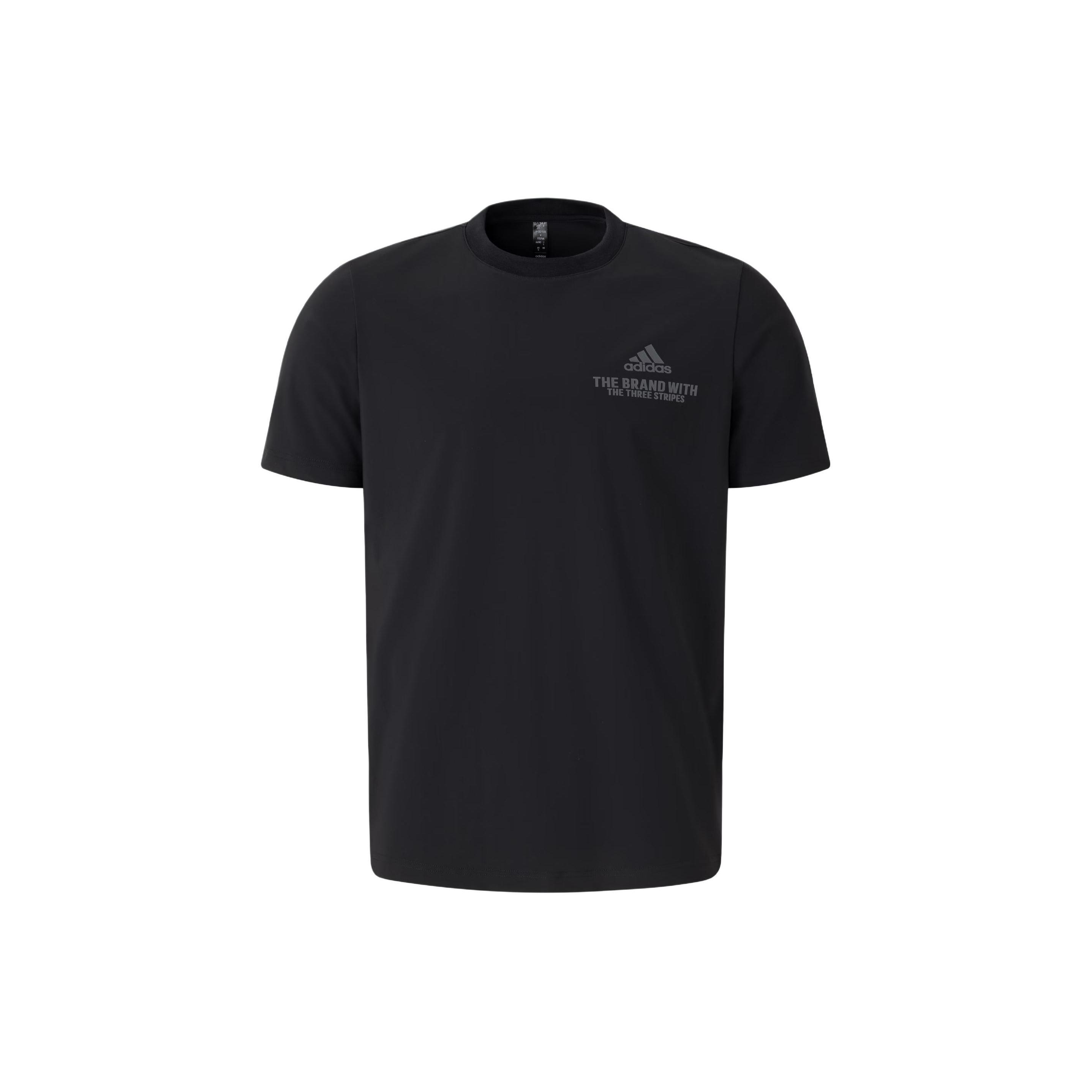 adidas Functional Logo T-shirt Asia Sizing Black Men s JD5748 XS